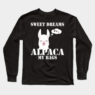 Sweet Dreams Alpaca Llama Long Sleeve T-Shirt